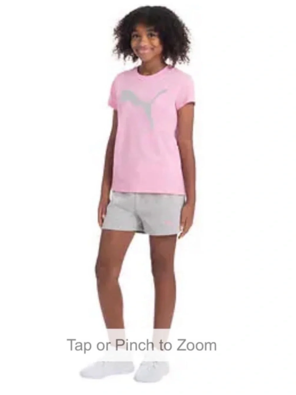 NWT PUMA Youth Girls 4-piece Set PINK WHITE GRAY - size M (10/12) casual active - Picture 5 of 10